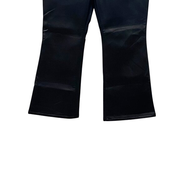 Good American Good Icon Faux Leather Pants Black Size 12/31 - Picture 7 of 16